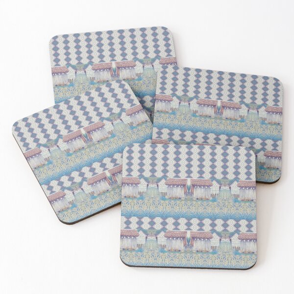 Item preview, Bohemian Pattern HIllside Huts designed and sold by WatersEdgeGal.