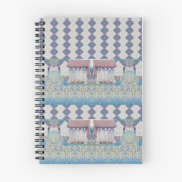 Item preview, Bohemian Pattern HIllside Huts designed and sold by WatersEdgeGal.