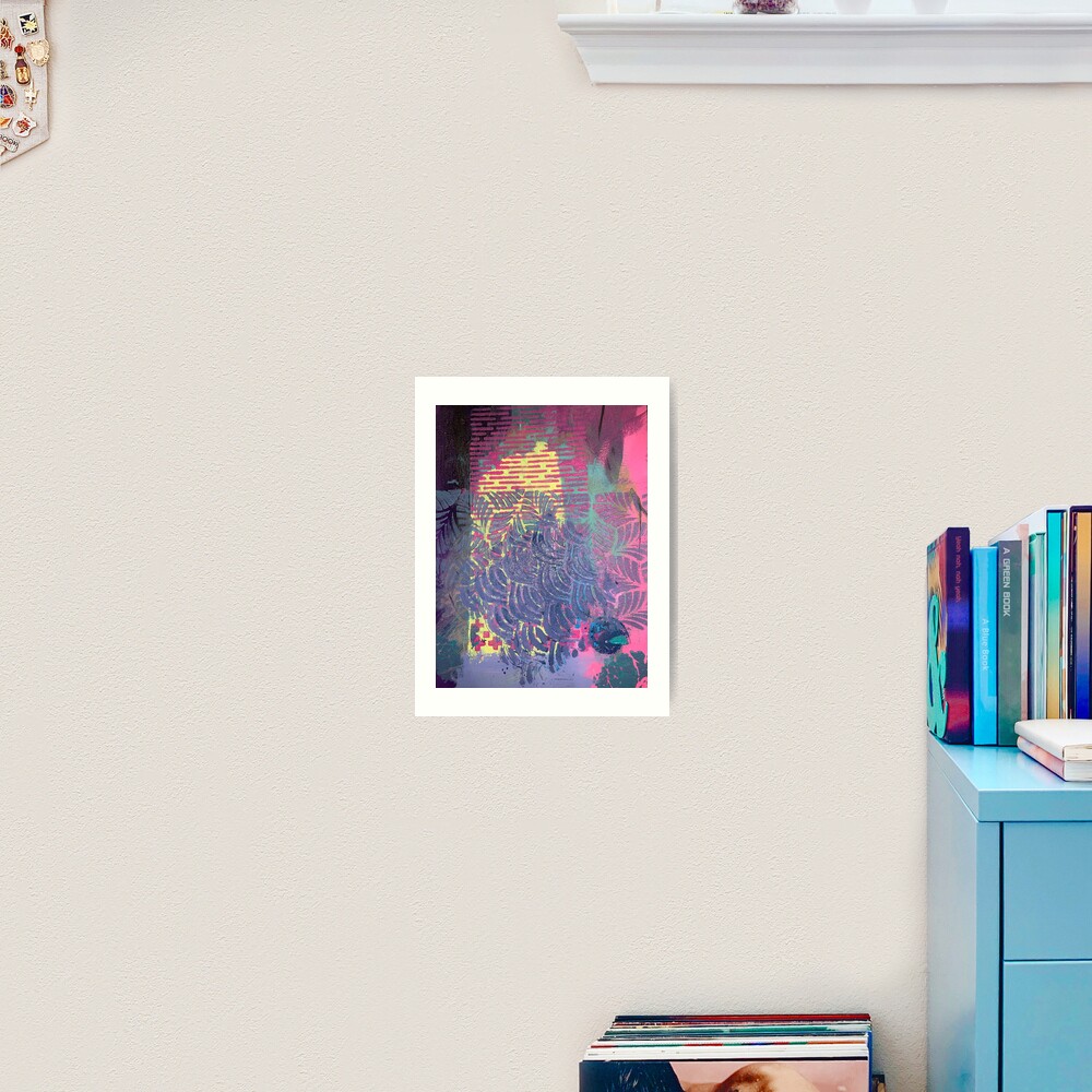 The Purple Palm Tree Art Print