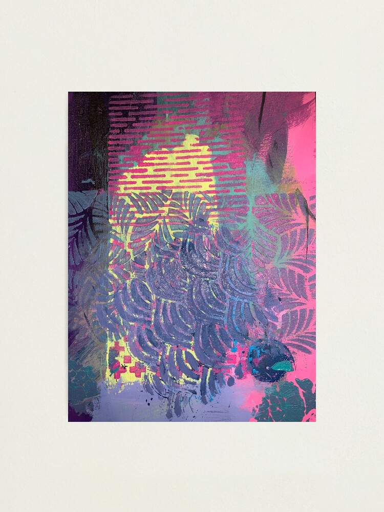 Alternate view of The Purple Palm Tree Photographic Print