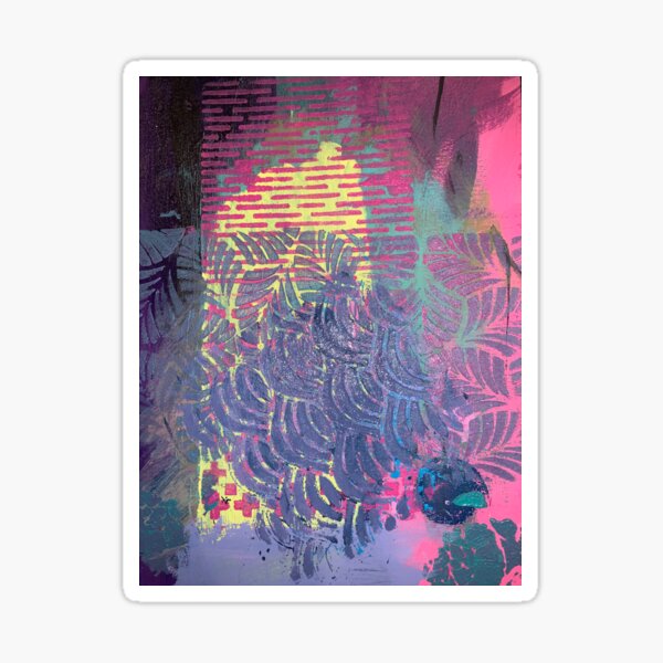 The Purple Palm Tree Sticker