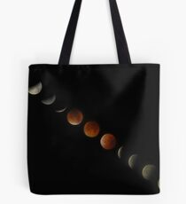 Blood Moon Lunar Eclipse Montage Tote Bag