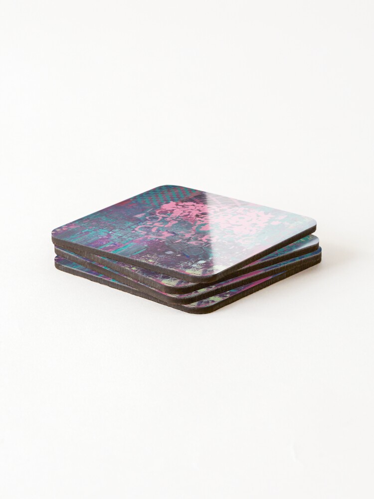 Alternate view of Grungy Pink Princess Coasters (Set of 4)