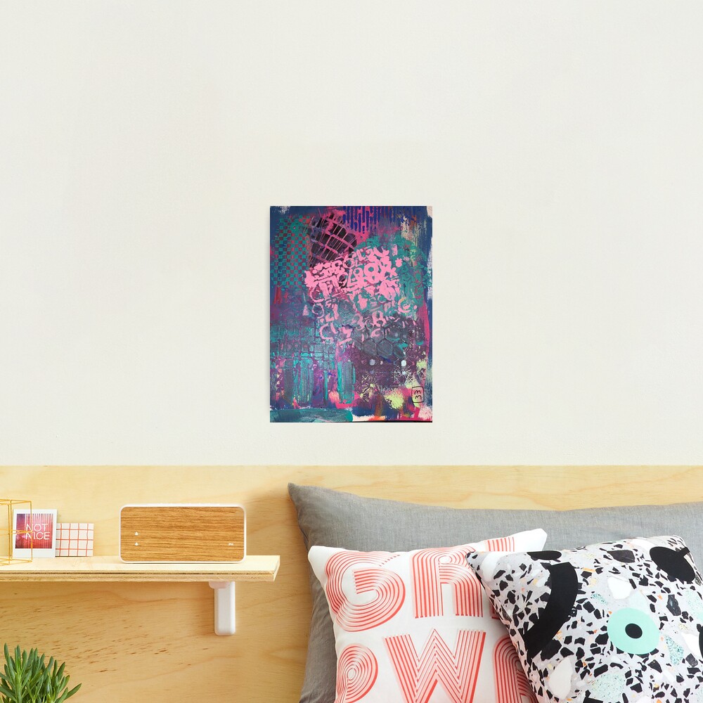 Grungy Pink Princess Photographic Print