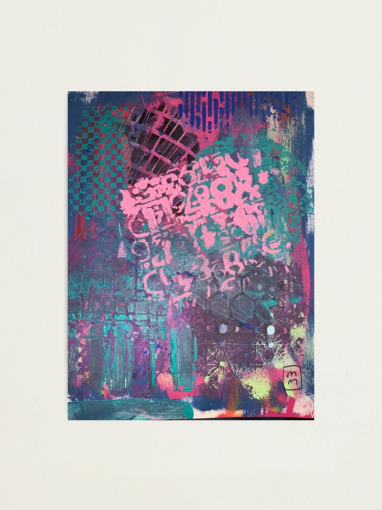 Alternate view of Grungy Pink Princess Photographic Print