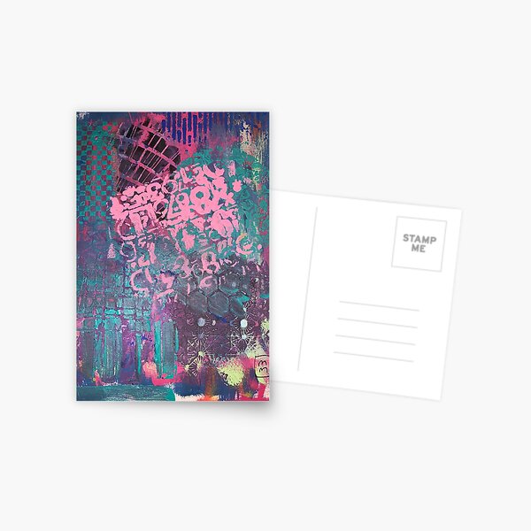 Grungy Pink Princess Postcard