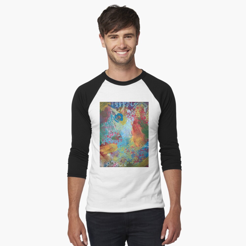 Item preview, Baseball ¾ Sleeve T-Shirt designed and sold by Margaretmilrose.