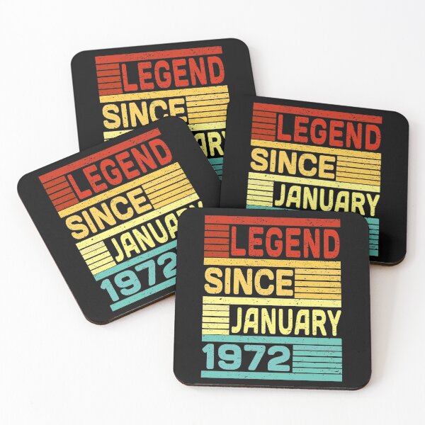 Item preview, 48th Birthday Gift Gold Vintage 1972 Legend Since January 1972 designed and sold by Fatimah Saeed.