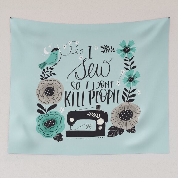 Item preview, I Sew so I Don't Kill People designed and sold by CynthiaFxo.