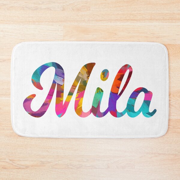 Item preview, Mila abstract painting girl's name designed and sold by ComicKitsch.