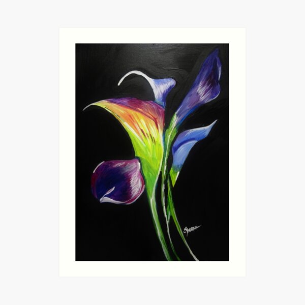 COLOR LILIES Art Print