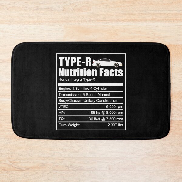 Item preview, Honda Integra Acura Type R Nutrition Facts Spoon Mugen Civic Crx b16 JDM Tuner 90s Japanese b18 k20 k24 designed and sold by Shirt-Surf.