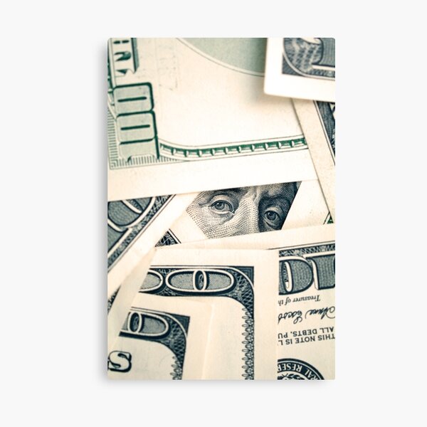 Benjamin Franklin eyes Canvas Print