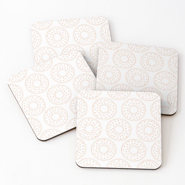 Item preview, Outline Donuts seamless pattern. Sweet food repeat background.  designed and sold by illucesco.