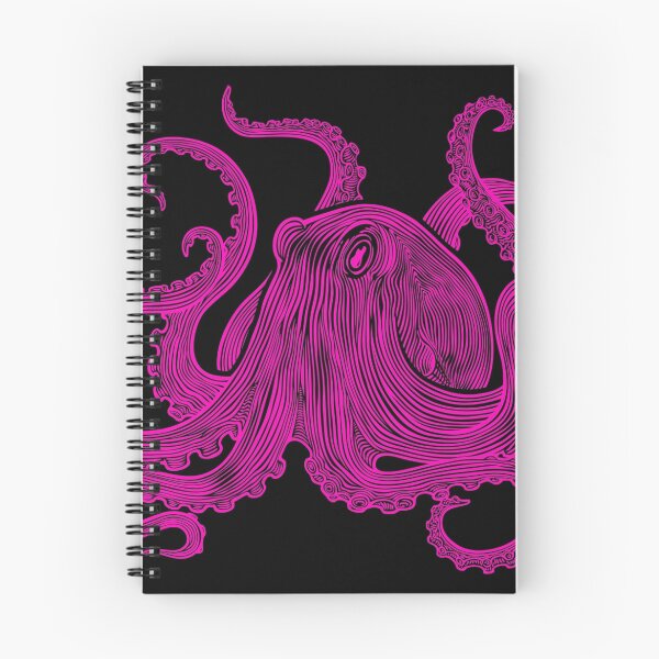 Item preview, Impresión de arte de pulpo vintage grabado Magenta ~ Kraken ~ Náutico ~ Retro ~ 0398 designed and sold by ContrastStudios.