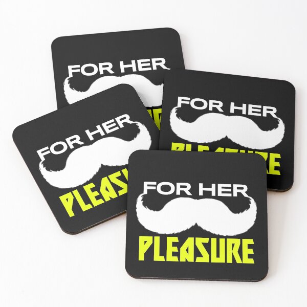 Item preview, For her pleasure white mustache | bearded design designed and sold by Sitamood.