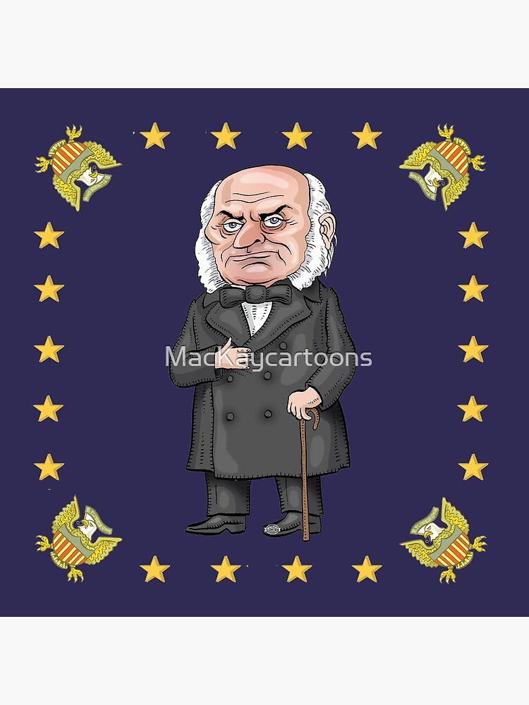 President John Quincy Adams by MacKaycartoons
