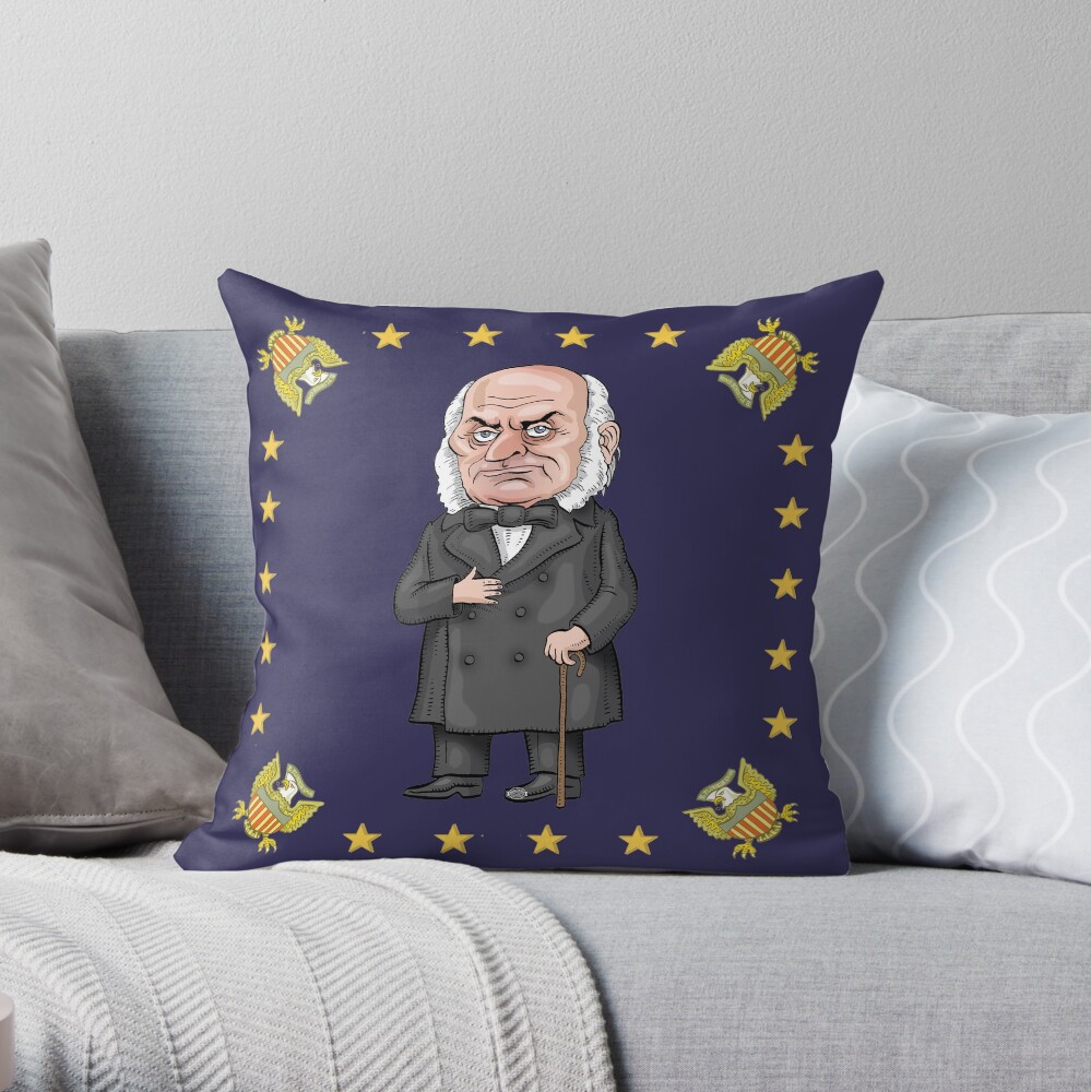 President John Quincy Adams Throw Pillow