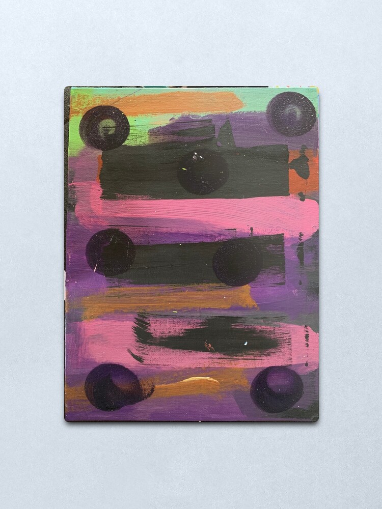 Alternate view of Indigo Ladybug Metal Print