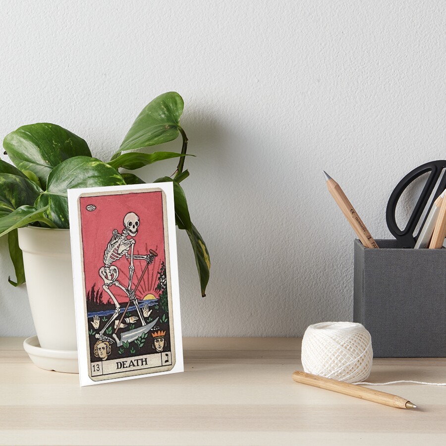 Death Tarot Art Board Print