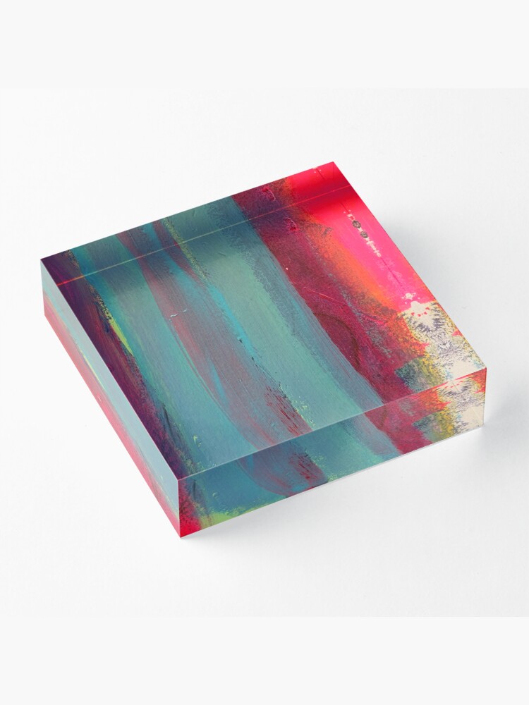 Alternate view of Neon Stripes Acrylic Block