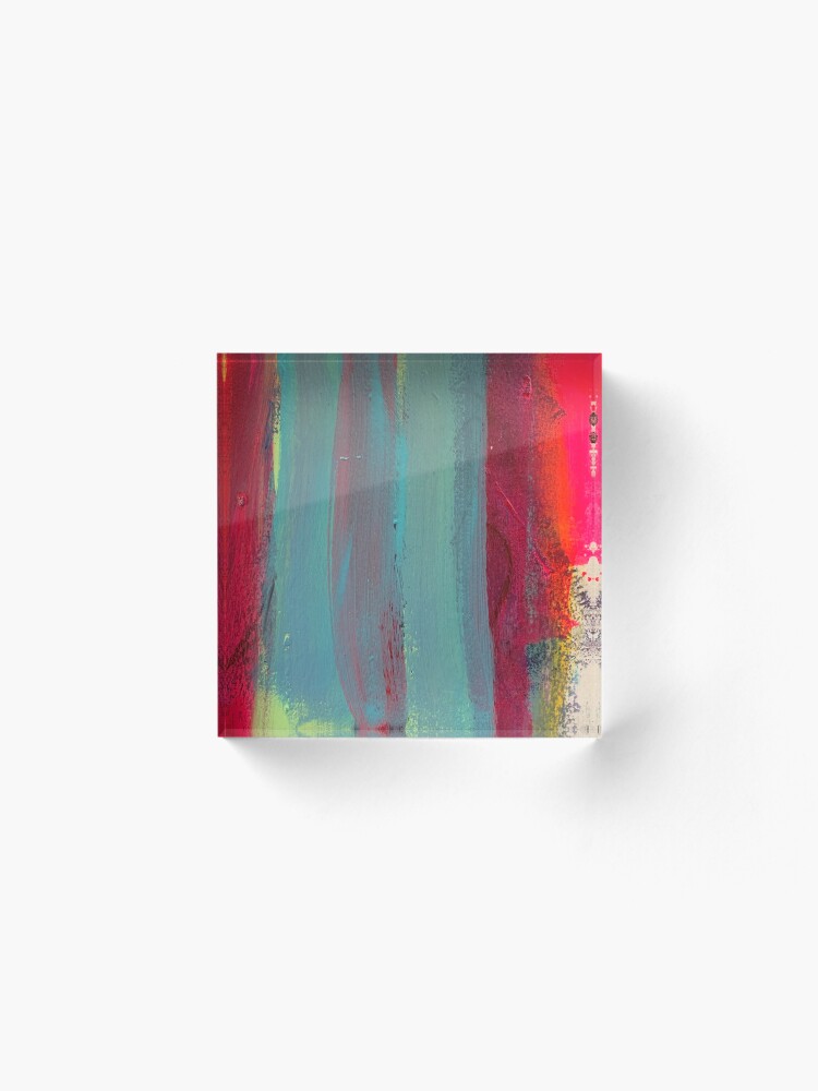 Alternate view of Neon Stripes Acrylic Block