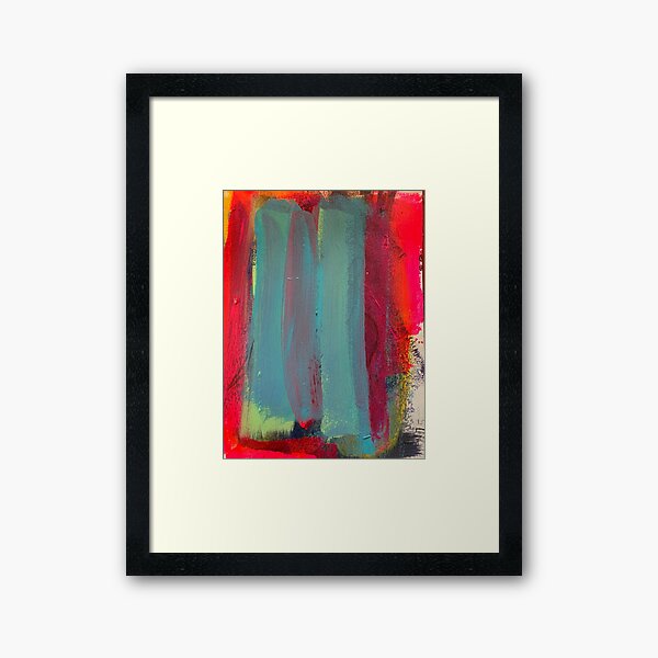 Neon Stripes Framed Art Print