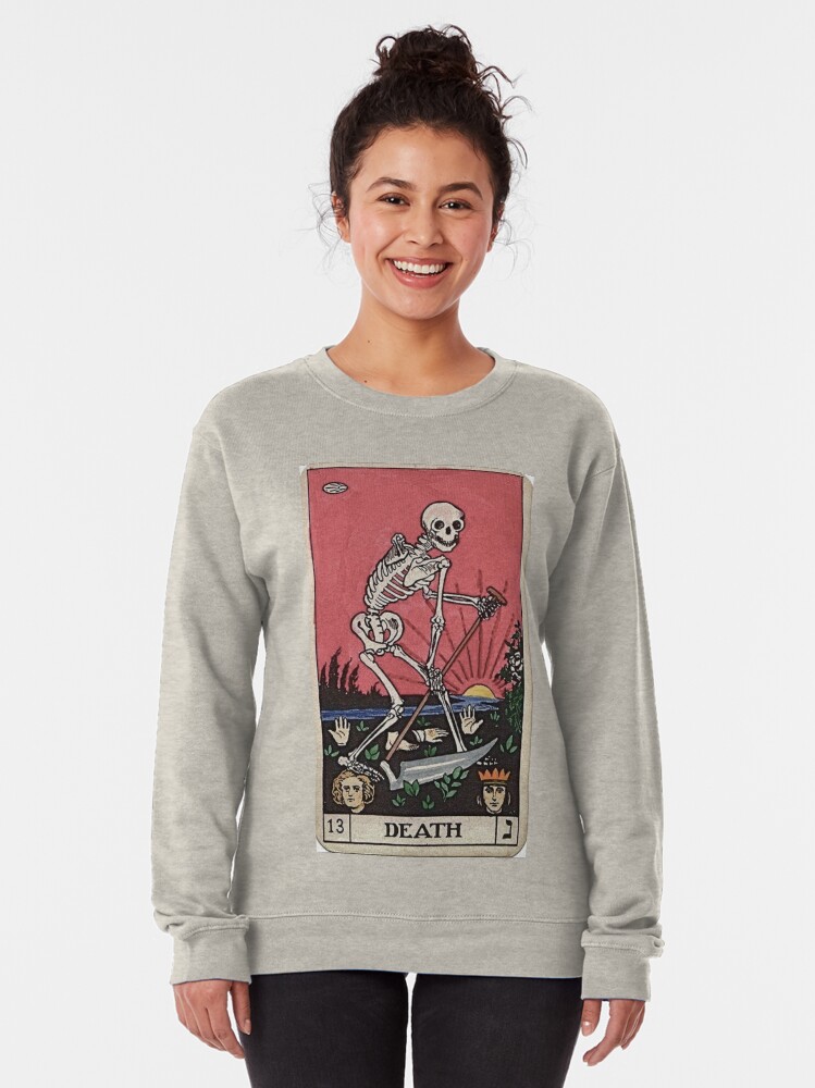 Alternate view of Death Tarot Pullover Sweatshirt