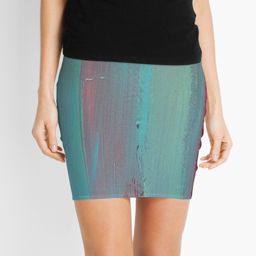 Neon Stripes Mini Skirt