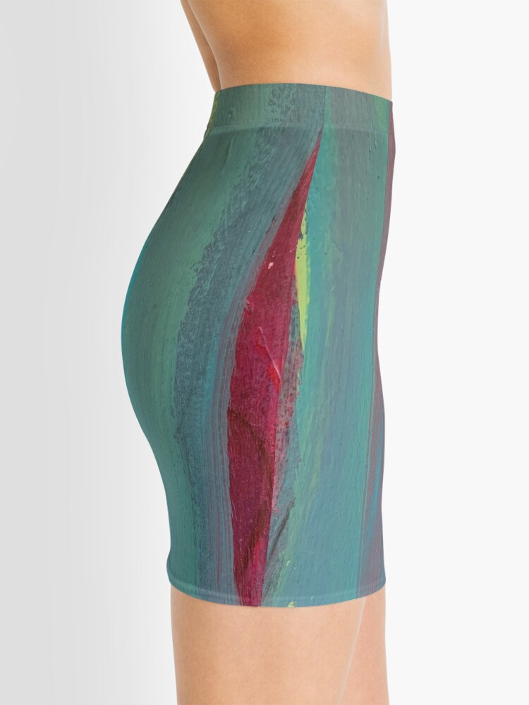 Alternate view of Neon Stripes Mini Skirt