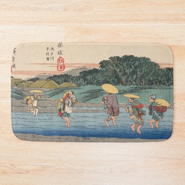 Item preview, Fujieda by Hiroshige, Japanese Ukiyo-e Woodblock Print designed and sold by Vintage Wall Art.