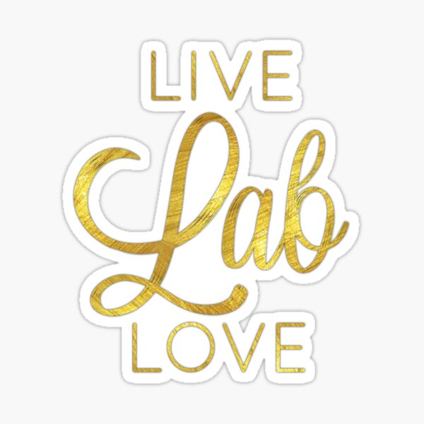 Live Lab Love Pegatina