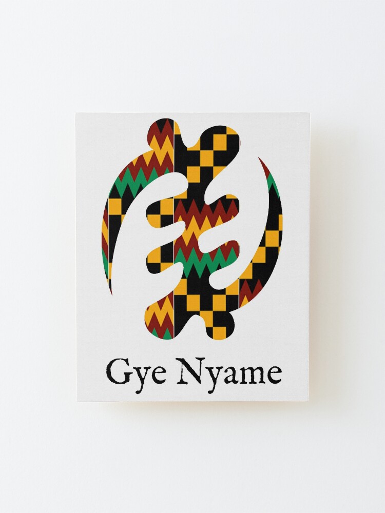 Gye Nyame, God is Supreme Symbol Poster