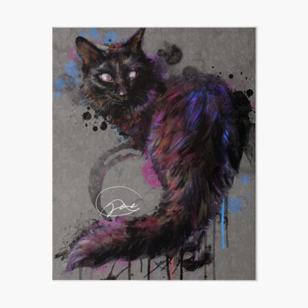 Project Caturday - Maleficent Art Board Print