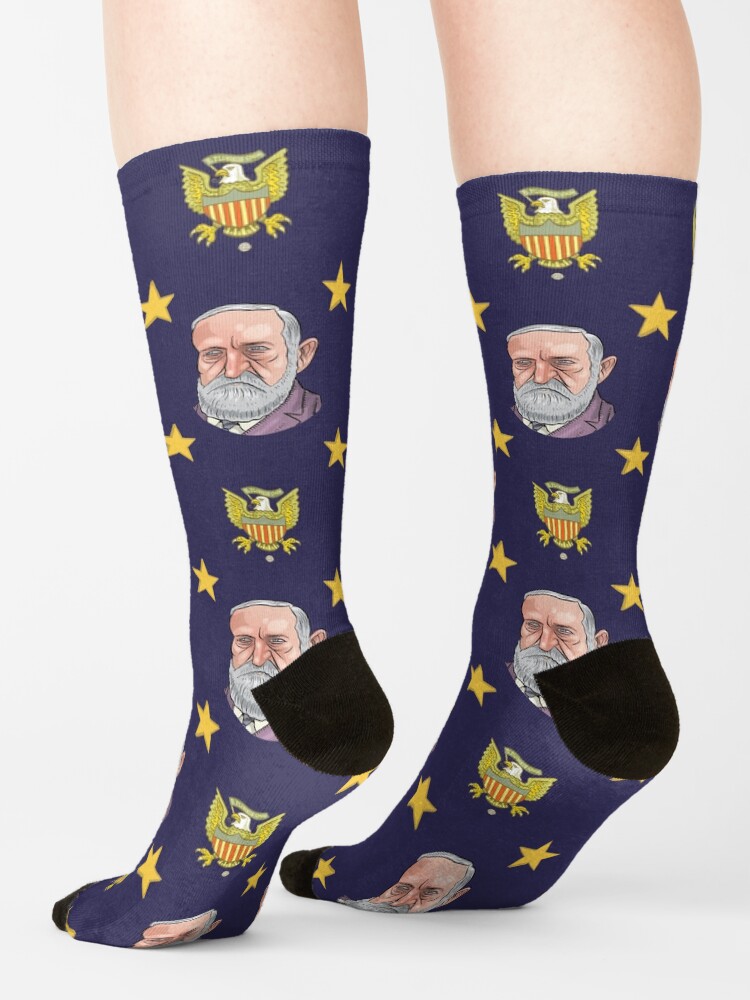 Alternate view of President Benjamin Harrison Socks