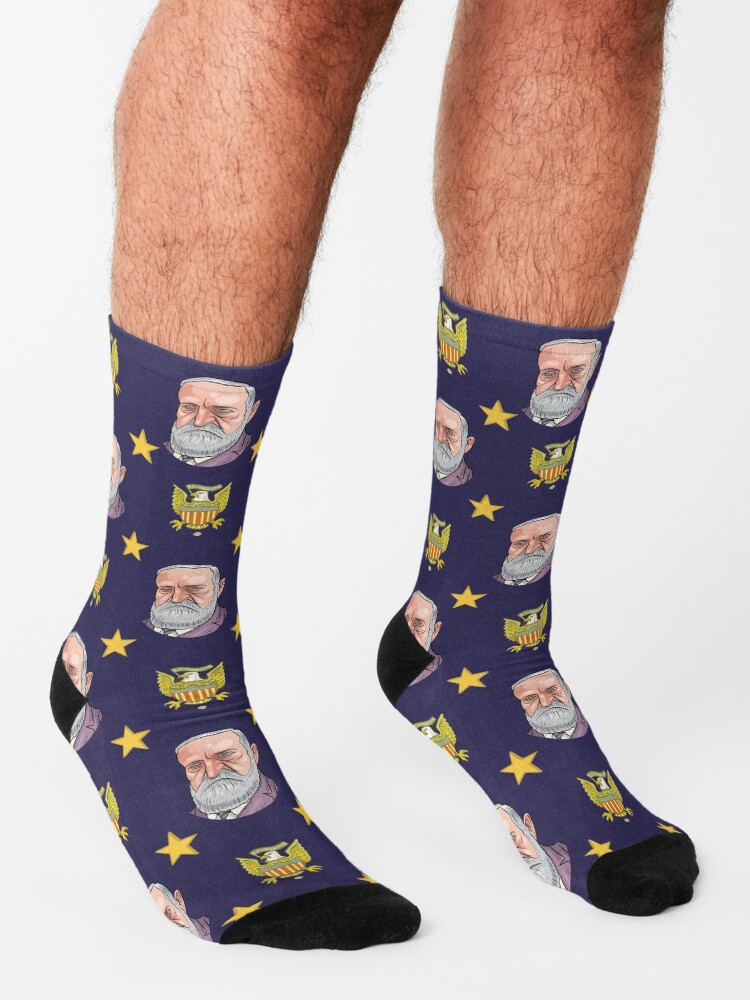 Alternate view of President Benjamin Harrison Socks