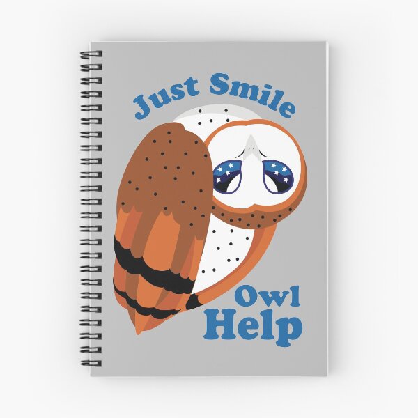 Item preview, Just Smile Owl Help designed and sold by Crystellia.