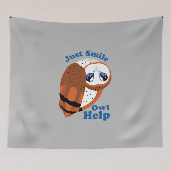 Item preview, Just Smile Owl Help designed and sold by Crystellia.