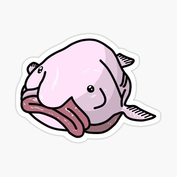 Blob Fish Sticker for Sale by SillyFun