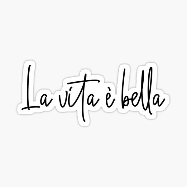 Item preview, La vita è bella - Life Is Beautiful designed and sold by casualforyou.