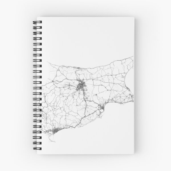 Item preview, Roads of Cyprus. (Black on white) designed and sold by Graphical-Maps.
