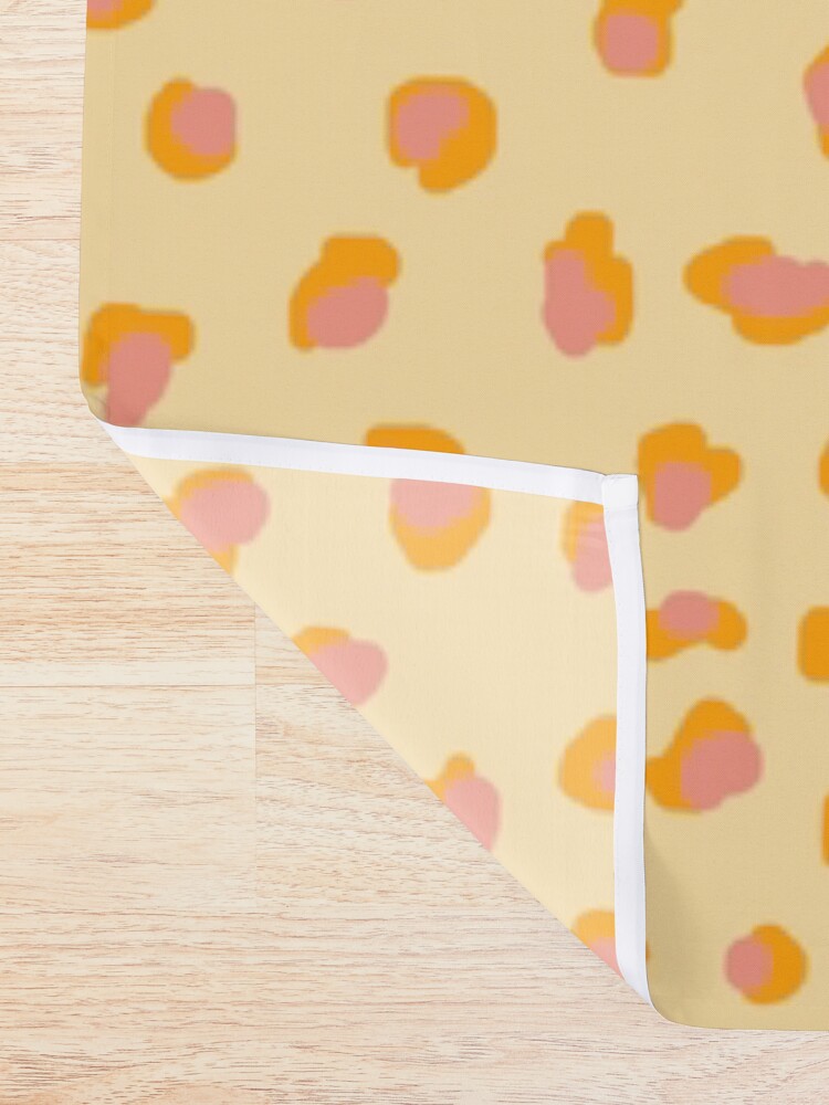 Alternate view of Cute saffron pink animal print Shower Curtain