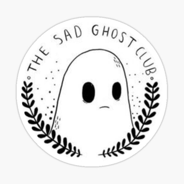 Sad Ghost Club Stickers | Redbubble