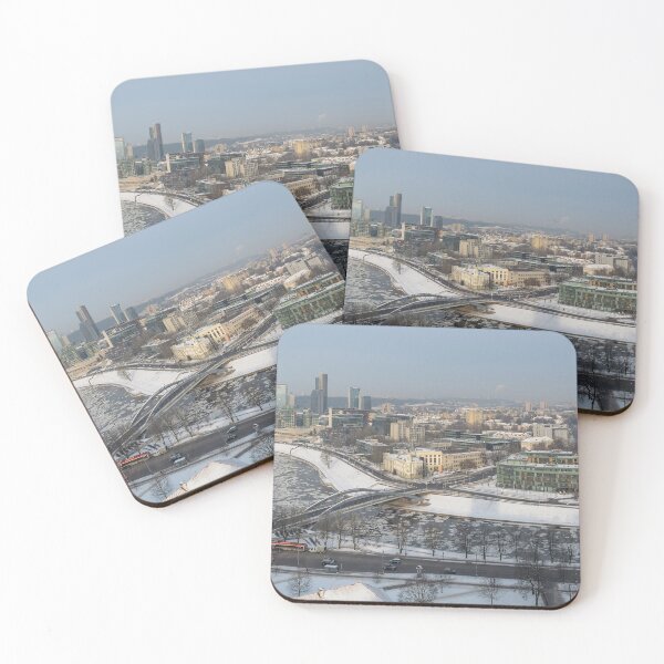 Item preview, Snowy Vilnius and river designed and sold by lena-maximova.
