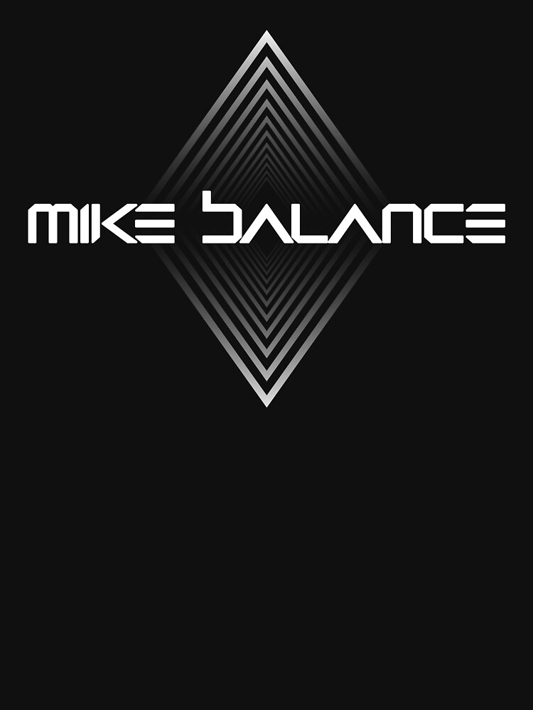 Artwork view, Mike Balance white logo designed and sold by mikebalance