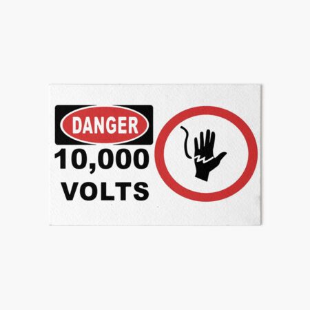 Item preview, Jurassic Park 10000 Volts Sign designed and sold by LordNeckbeard.