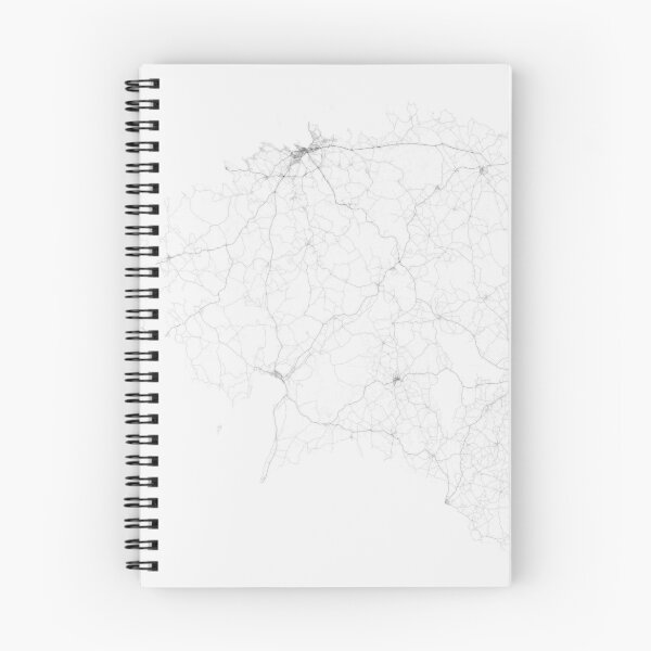 Item preview, Roads of Estonia. (Black on white) designed and sold by Graphical-Maps.