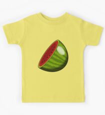 Cartoon Watermelon half Kids Tee