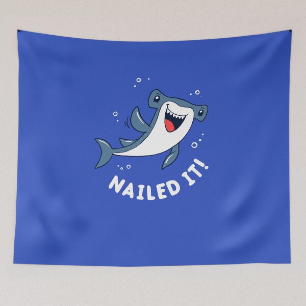 Item preview, Nailed It Hammerhead Shark designed and sold by Yipptee Shirts.