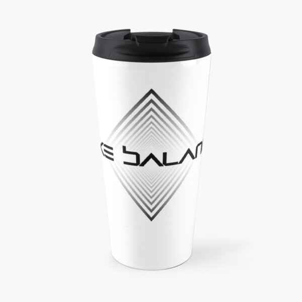 Mike Balance black logo Travel Coffee Mug
